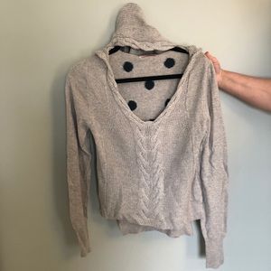 Anthropologie Yoon Gray Knit Sweater Sz S